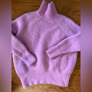 Zara Lilac Turtleneck Sweater